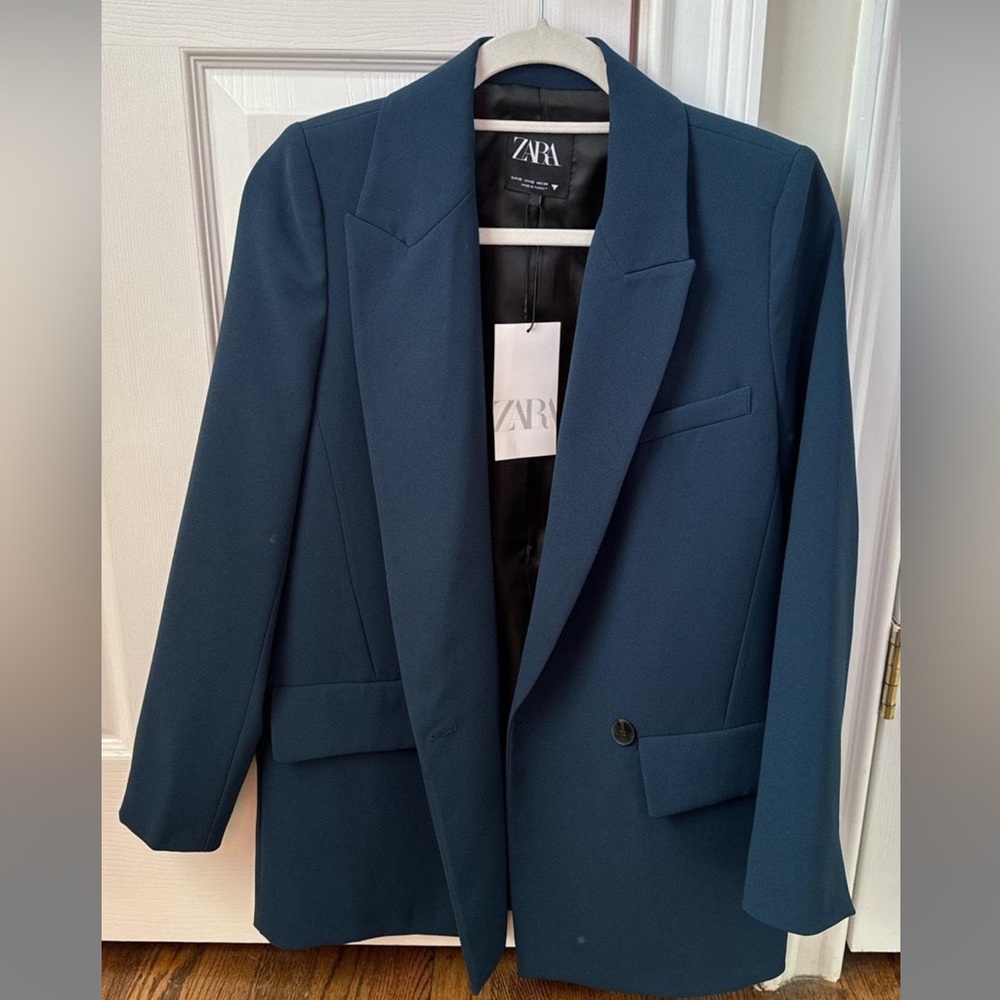 Zara Navy Blazer NWT